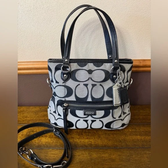 Coach Daisy Outline Signature Metallic Mia Shoulder Bag - Picture 3 of 10